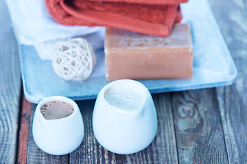 Image showing Soap and Body Lotion