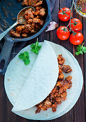 Image showing ingredients for taco