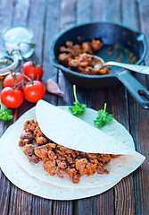 Image showing ingredients for taco