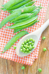 Image showing green peas