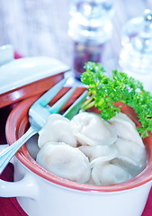 Image showing pelmeni with meat