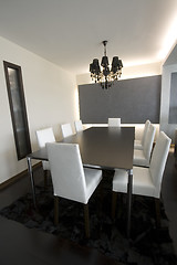 Image showing Trendy Modern Dining Room