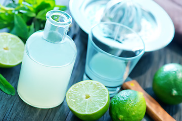 Image showing fresh lime juice