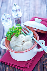 Image showing pelmeni with meat