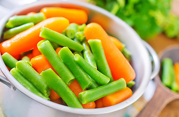 Image showing carrot and green beans