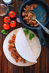 Image showing ingredients for taco