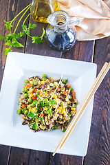 Image showing fried rice with vegetables
