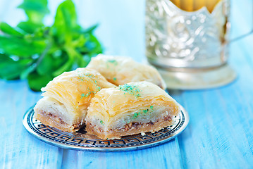 Image showing Baklava, Turkish dessert