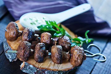 Image showing fried mushrooms 