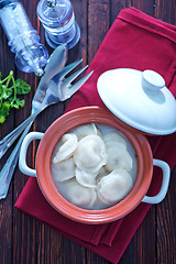 Image showing pelmeni with meat