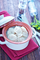 Image showing pelmeni with meat