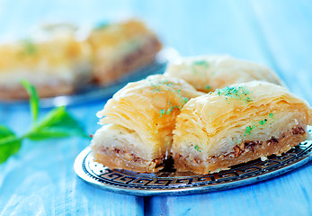 Image showing Baklava, Turkish dessert