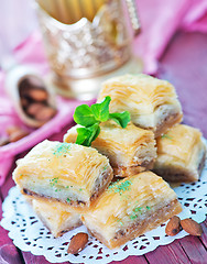 Image showing Baklava, Turkish dessert
