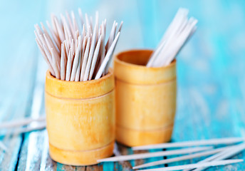 Image showing  toothpicks