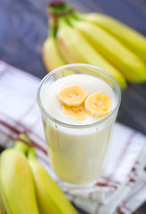 Image showing banana yogurt