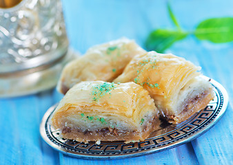 Image showing Baklava, Turkish dessert