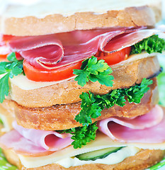 Image showing sandwiches