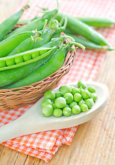 Image showing green peas