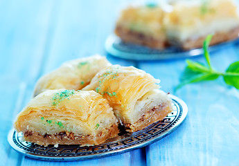 Image showing Baklava, Turkish dessert