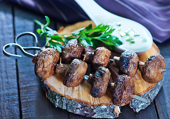 Image showing fried mushrooms 