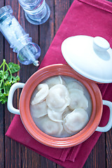 Image showing pelmeni with meat