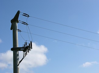 Image showing Power pole