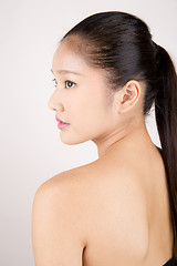 Image showing Beautiful young Asian girl portrait