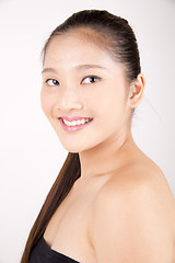 Image showing Beautiful young Asian girl portrait