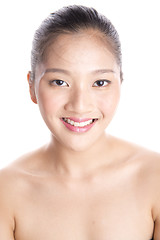 Image showing Beautiful young Asian girl portrait