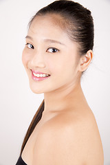 Image showing Beautiful young Asian girl portrait