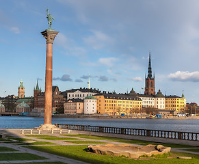 Image showing View over the old town in Stockholm, Sweden