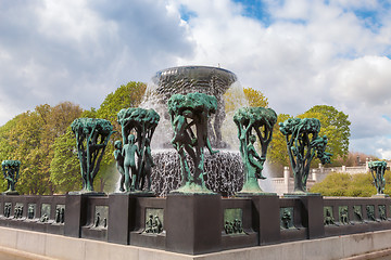 Image showing OSLO  Sculptures at the Vigeland Park, Norway