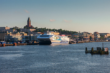 Image showing Gothenburg, Sweden - June 07, 2014: Ferry Stena Line in the harbor