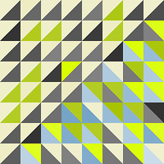 Image showing Geometric triangles background. Mosaic. 