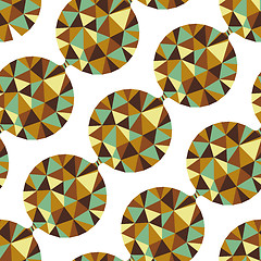 Image showing Geometric seamless pattern with gems. Vector illustration.