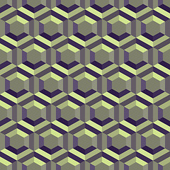 Image showing Honeycomb background 3d. Mosaic. Vector illustration. 