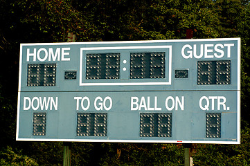 Image showing scoreboard