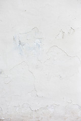 Image showing Grungy white concrete wall background