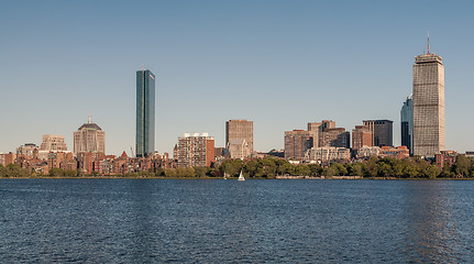 Image showing Skyline of Back Bay Boston, Massachusetts