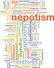 Image showing Nepotism background concept