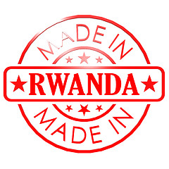 Image showing Made in Rwanda red seal