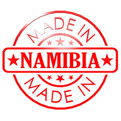 Image showing Made in Namibia red seal