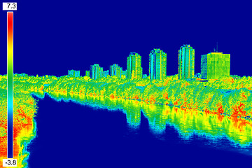 Image showing Infrared image panorama of Zagreb