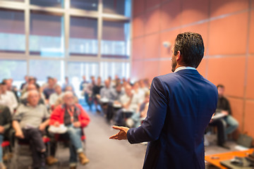 Image showing Speaker at Business Conference and Presentation.