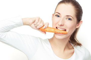 Image showing eating the carrot