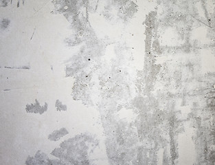 Image showing Grungy white concrete wall background