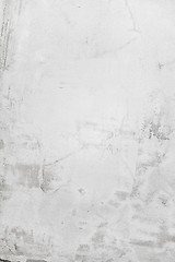 Image showing Grungy white concrete wall background