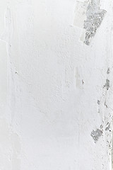 Image showing Grungy white concrete wall background