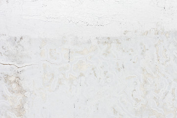 Image showing Grungy white background cement old texture wall