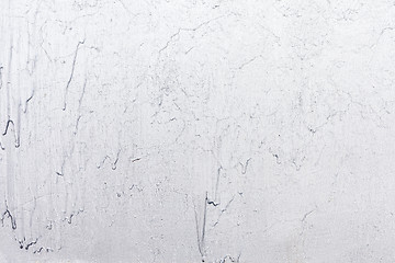 Image showing Grungy white concrete wall background